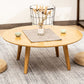Round Wooden Coffee Table Four Legs Cocktail Table in Natural 31.5"L x 31.5"W x 16"H Clearhalo 'Coffee & Accent Tables' 'Coffee Tables' 'coffee_tables' 'furn' 'furn_coffee_tables' 'Furniture' 'furniture_coffee_tables' 'Living Room Furniture' 5001650