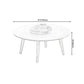 Round Wooden Coffee Table Four Legs Cocktail Table in Natural Clearhalo 'Coffee & Accent Tables' 'Coffee Tables' 'coffee_tables' 'furn' 'furn_coffee_tables' 'Furniture' 'furniture_coffee_tables' 'Living Room Furniture' 5001658