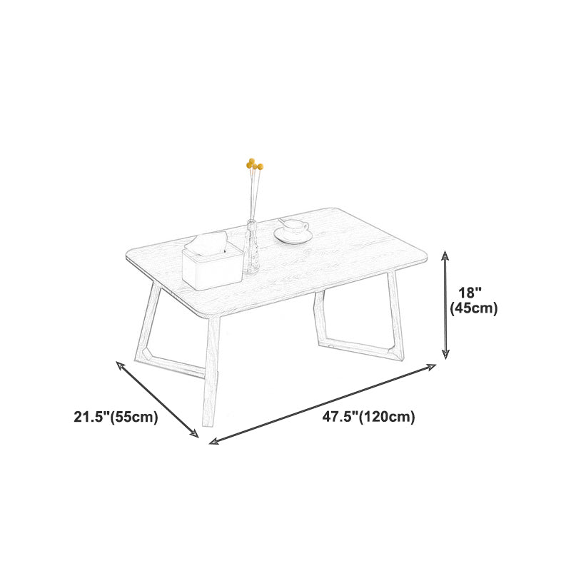 Modern Wooden Rectangular Coffee Table Cocktail Table in Natural Clearhalo 'Coffee & Accent Tables' 'Coffee Tables' 'coffee_tables' 'furn' 'furn_coffee_tables' 'Furniture' 'furniture_coffee_tables' 'Living Room Furniture' 5001696
