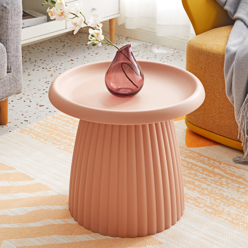 Round Pedestal Coffee Table Scandinavian Macaron Coffee Cocktail Table Clearhalo 'Coffee & Accent Tables' 'Coffee Tables' 'coffee_tables' 'furn' 'furn_coffee_tables' 'Furniture' 'furniture_coffee_tables' 'Living Room Furniture' 5001758