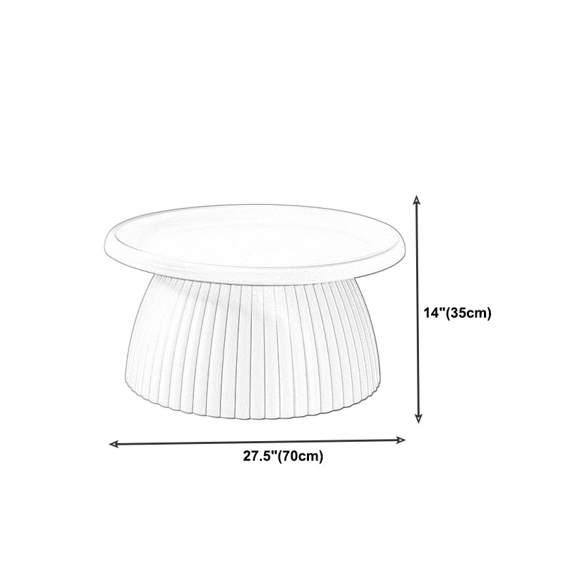 Round Pedestal Coffee Table Scandinavian Macaron Coffee Cocktail Table Clearhalo 'Coffee & Accent Tables' 'Coffee Tables' 'coffee_tables' 'furn' 'furn_coffee_tables' 'Furniture' 'furniture_coffee_tables' 'Living Room Furniture' 5001778