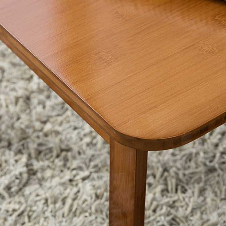 Modern Brown/Oak 4 Legs 1 Coffee Table Geometric Folding Table for Living Room Clearhalo 'Coffee & Accent Tables' 'Coffee Tables' 'coffee_tables' 'furn' 'furn_coffee_tables' 'Furniture' 'furniture_coffee_tables' 'Living Room Furniture' 5001833