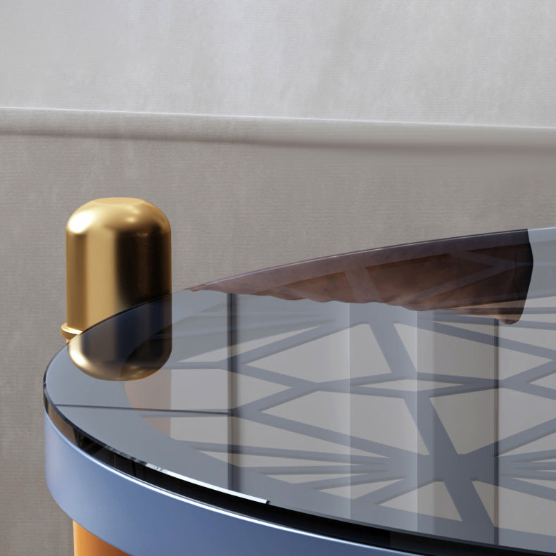 Contemporary Round Coffee Table 3 Legs Cocktail Table for Home Clearhalo 'Coffee & Accent Tables' 'Coffee Tables' 'coffee_tables' 'furn' 'furn_coffee_tables' 'Furniture' 'furniture_coffee_tables' 'Living Room Furniture' 5001897