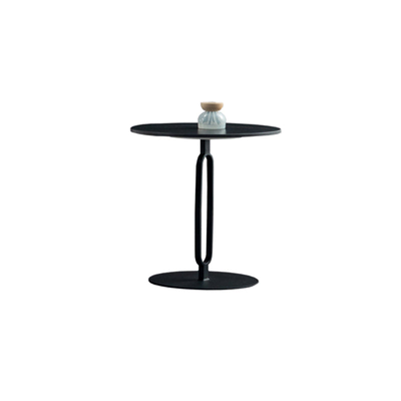 Modern Slate Trestle Coffee Table with Storage Round Cocktail Table in Grey Clearhalo 'Coffee & Accent Tables' 'Coffee Tables' 'coffee_tables' 'furn' 'furn_coffee_tables' 'Furniture' 'furniture_coffee_tables' 'Living Room Furniture' 5002159