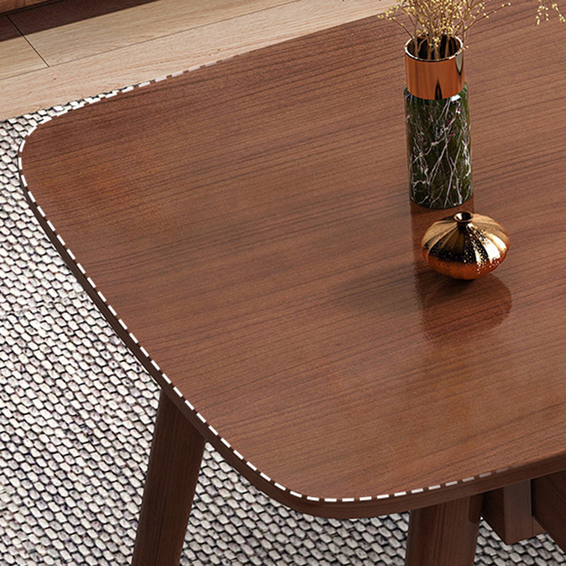 Modern 4 Legs Cocktail Table Rectangular Coffee Table with Drawers Clearhalo 'Coffee & Accent Tables' 'Coffee Tables' 'coffee_tables' 'furn' 'furn_coffee_tables' 'Furniture' 'furniture_coffee_tables' 'Living Room Furniture' 5002171