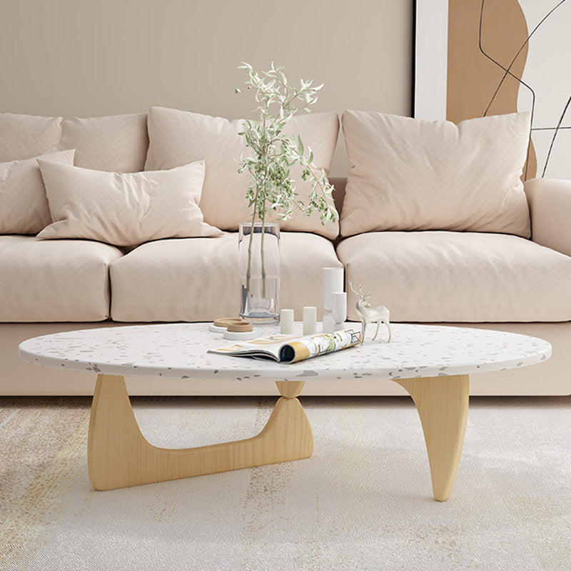 Modern Coffee Table Wooden 3 Legs Cocktail Table for Living Room Clearhalo 'Coffee & Accent Tables' 'Coffee Tables' 'coffee_tables' 'Furniture' 'furniture_coffee_tables' 'Living Room Furniture' 5002265
