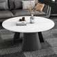 Contemporary Coffee Table Round Faux Marble Cocktail Table Clearhalo 'Coffee & Accent Tables' 'Coffee Tables' 'coffee_tables' 'furn' 'furn_coffee_tables' 'Furniture' 'furniture_coffee_tables' 'Living Room Furniture' 5002280