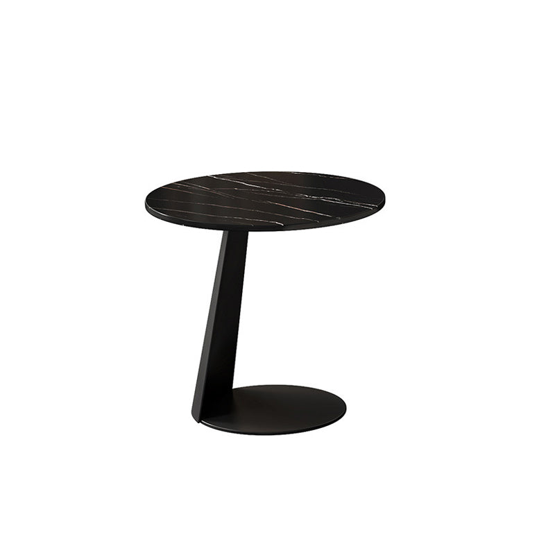 Contemporary Coffee Table Round Faux Marble Cocktail Table Clearhalo 'Coffee & Accent Tables' 'Coffee Tables' 'coffee_tables' 'furn' 'furn_coffee_tables' 'Furniture' 'furniture_coffee_tables' 'Living Room Furniture' 5002285