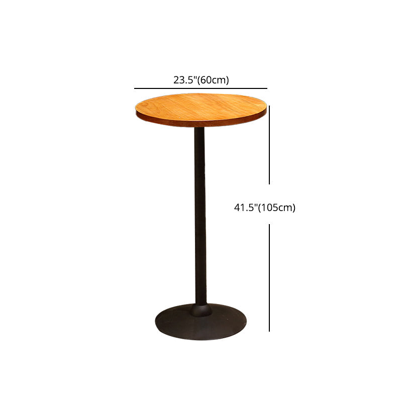 Pine Wood Bar Table Rectangle Industrial Bar Dining Table with Trestle Base Clearhalo 'Bar Furniture' 'Bar Tables' 'bar_tables' 'furn' 'furn_bar_tables' 'Furniture' 'furniture_bar_tables' 'Kitchen & Dining Furniture' 5002400