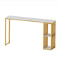 Modern Bar Table 42-inch Height Artificial Marble Top Bistro Table Clearhalo 'Bar Furniture' 'Bar Tables' 'bar_tables' 'furn' 'furn_bar_tables' 'Furniture' 'furniture_bar_tables' 'Kitchen & Dining Furniture' 5002443