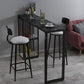 Modern Bar Table 42-inch Height Artificial Marble Top Bistro Table Clearhalo 'Bar Furniture' 'Bar Tables' 'bar_tables' 'furn' 'furn_bar_tables' 'Furniture' 'furniture_bar_tables' 'Kitchen & Dining Furniture' 5002446