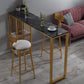 Modern Bar Table 42-inch Height Artificial Marble Top Bistro Table Clearhalo 'Bar Furniture' 'Bar Tables' 'bar_tables' 'furn' 'furn_bar_tables' 'Furniture' 'furniture_bar_tables' 'Kitchen & Dining Furniture' 5002447