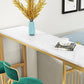 Marble Indoor Bistro Bar Table Storage Fixed Table Counter Wine Table with Storage Clearhalo 'Bar Furniture' 'Bar Tables' 'bar_tables' 'furn' 'furn_bar_tables' 'Furniture' 'furniture_bar_tables' 'Kitchen & Dining Furniture' 5002485