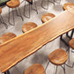Solid Wood Bar Dining Table Rectangle Industrial Bar Dining Table with Sled Base in Black Clearhalo 'Bar Furniture' 'Bar Tables' 'bar_tables' 'furn' 'furn_bar_tables' 'Furniture' 'furniture_bar_tables' 'Kitchen & Dining Furniture' 5002541