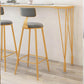 Contemporary Indoor Counter Height Dining Table Marble Rectangle White Bistro Table Clearhalo 'Bar Furniture' 'Bar Tables' 'bar_tables' 'furn' 'furn_bar_tables' 'Furniture' 'furniture_bar_tables' 'Kitchen & Dining Furniture' 5002560