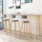 Contemporary Indoor Counter Height Dining Table Marble Rectangle White Bistro Table Clearhalo 'Bar Furniture' 'Bar Tables' 'bar_tables' 'furn' 'furn_bar_tables' 'Furniture' 'furniture_bar_tables' 'Kitchen & Dining Furniture' 5002562