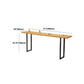 Solid Wood Bar Dining Table Rectangle Industrial Bar Table with Sled Base Clearhalo 'Bar Furniture' 'Bar Tables' 'bar_tables' 'furn' 'furn_bar_tables' 'Furniture' 'furniture_bar_tables' 'Kitchen & Dining Furniture' 5002588