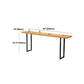 Solid Wood Bar Dining Table Rectangle Industrial Bar Table with Sled Base Clearhalo 'Bar Furniture' 'Bar Tables' 'bar_tables' 'furn' 'furn_bar_tables' 'Furniture' 'furniture_bar_tables' 'Kitchen & Dining Furniture' 5002590