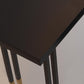 Black Metal Trestle Bistro Bar Desk Rectangle Indoor Contemporary Bar Stool Table Clearhalo 'Bar Furniture' 'Bar Tables' 'bar_tables' 'furn' 'furn_bar_tables' 'Furniture' 'furniture_bar_tables' 'Kitchen & Dining Furniture' 5002642