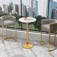 Artificial Marble Bar Table 42-inch Height Metal Base Bistro Table for Living Room Clearhalo 'Bar Furniture' 'Bar Tables' 'bar_tables' 'furn' 'furn_bar_tables' 'Furniture' 'furniture_bar_tables' 'Kitchen & Dining Furniture' 5002681
