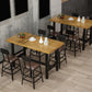 Wood Bar Table Traditional Luxury Rectangle Bar Dining Table with Trestle Base Clearhalo 'Bar Furniture' 'Bar Tables' 'bar_tables' 'furn' 'furn_bar_tables' 'Furniture' 'furniture_bar_tables' 'Kitchen & Dining Furniture' 5002701