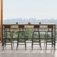 Wood Bar Dining Table Traditional Luxury Rectangle Bar Table with Trestle Base Clearhalo 'Bar Furniture' 'Bar Tables' 'bar_tables' 'furn' 'furn_bar_tables' 'Furniture' 'furniture_bar_tables' 'Kitchen & Dining Furniture' 5002728