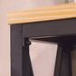 Pine Wood Bar Table Industrial Bar Dining Table with Sled Base in Black Clearhalo 'Bar Furniture' 'Bar Tables' 'bar_tables' 'furn' 'furn_bar_tables' 'Furniture' 'furniture_bar_tables' 'Kitchen & Dining Furniture' 5002788