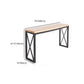 Pine Wood Bar Table Industrial Bar Dining Table with Sled Base in Black Clearhalo 'Bar Furniture' 'Bar Tables' 'bar_tables' 'furn' 'furn_bar_tables' 'Furniture' 'furniture_bar_tables' 'Kitchen & Dining Furniture' 5002793