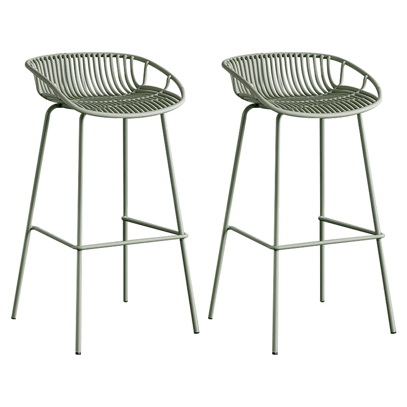 Modern Style Bar Stool Metal Counter Bar Stool with Metal Legs for Home Clearhalo 'Bar Furniture' 'Bar Stools' 'bar_stools' 'furn' 'furn_bar_stools' 'Furniture' 'furniture_bar_stools' 'Kitchen & Dining Furniture' 5002796