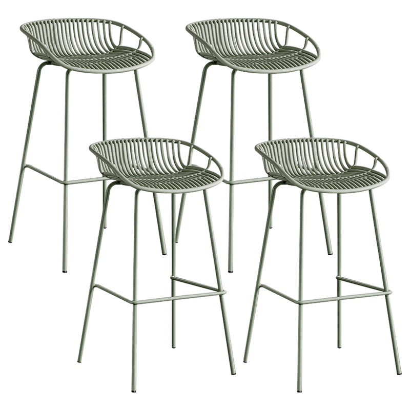 Modern Style Bar Stool Metal Counter Bar Stool with Metal Legs for Home Clearhalo 'Bar Furniture' 'Bar Stools' 'bar_stools' 'furn' 'furn_bar_stools' 'Furniture' 'furniture_bar_stools' 'Kitchen & Dining Furniture' 5002798