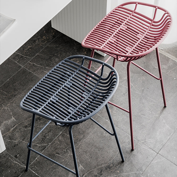 Modern Style Bar Stool Metal Counter Bar Stool with Metal Legs for Home Clearhalo 'Bar Furniture' 'Bar Stools' 'bar_stools' 'furn' 'furn_bar_stools' 'Furniture' 'furniture_bar_stools' 'Kitchen & Dining Furniture' 5002800