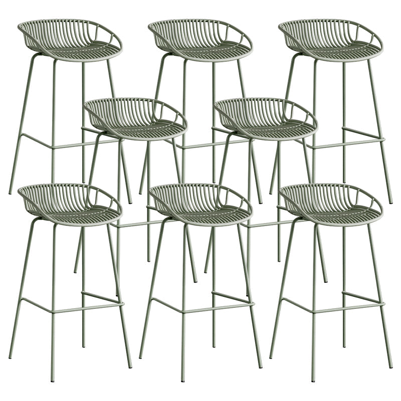 Modern Style Bar Stool Metal Counter Bar Stool with Metal Legs for Home Clearhalo 'Bar Furniture' 'Bar Stools' 'bar_stools' 'furn' 'furn_bar_stools' 'Furniture' 'furniture_bar_stools' 'Kitchen & Dining Furniture' 5002801