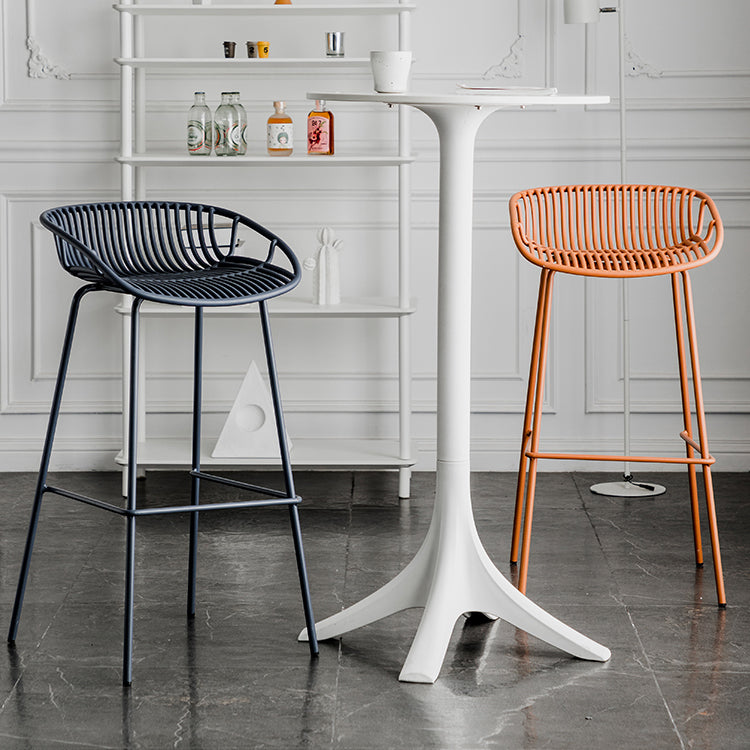 Modern Style Bar Stool Metal Counter Bar Stool with Metal Legs for Home Clearhalo 'Bar Furniture' 'Bar Stools' 'bar_stools' 'furn' 'furn_bar_stools' 'Furniture' 'furniture_bar_stools' 'Kitchen & Dining Furniture' 5002802