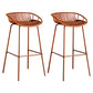 Modern Style Bar Stool Metal Counter Bar Stool with Metal Legs for Home Clearhalo 'Bar Furniture' 'Bar Stools' 'bar_stools' 'furn' 'furn_bar_stools' 'Furniture' 'furniture_bar_stools' 'Kitchen & Dining Furniture' 5002803