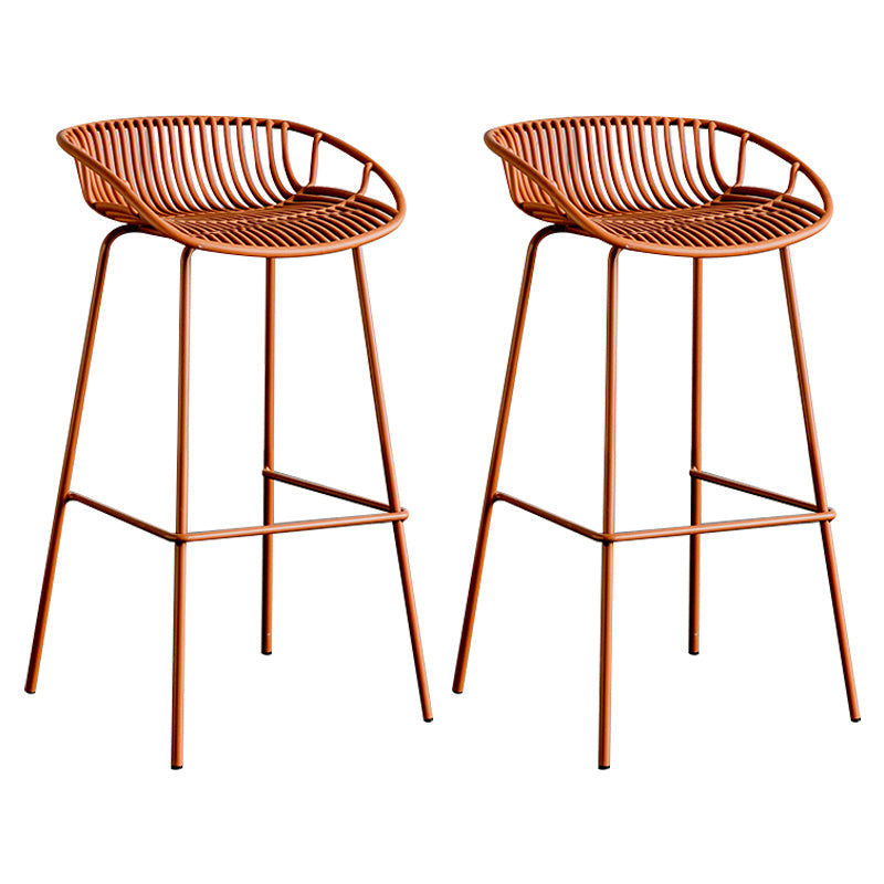 Modern Style Bar Stool Metal Counter Bar Stool with Metal Legs for Home Clearhalo 'Bar Furniture' 'Bar Stools' 'bar_stools' 'furn' 'furn_bar_stools' 'Furniture' 'furniture_bar_stools' 'Kitchen & Dining Furniture' 5002803