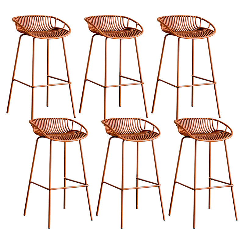 Modern Style Bar Stool Metal Counter Bar Stool with Metal Legs for Home Clearhalo 'Bar Furniture' 'Bar Stools' 'bar_stools' 'furn' 'furn_bar_stools' 'Furniture' 'furniture_bar_stools' 'Kitchen & Dining Furniture' 5002807