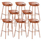 Modern Style Bar Stool Metal Counter Bar Stool with Metal Legs for Home Clearhalo 'Bar Furniture' 'Bar Stools' 'bar_stools' 'furn' 'furn_bar_stools' 'Furniture' 'furniture_bar_stools' 'Kitchen & Dining Furniture' 5002809