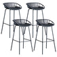 Modern Style Bar Stool Metal Counter Bar Stool with Metal Legs for Home Clearhalo 'Bar Furniture' 'Bar Stools' 'bar_stools' 'furn' 'furn_bar_stools' 'Furniture' 'furniture_bar_stools' 'Kitchen & Dining Furniture' 5002813