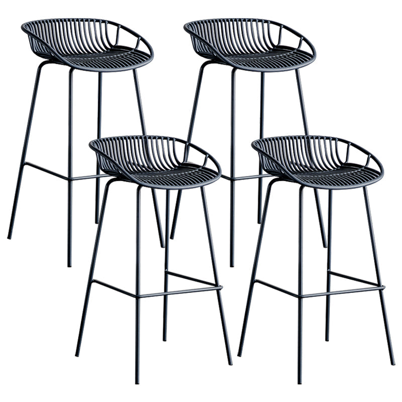 Modern Style Bar Stool Metal Counter Bar Stool with Metal Legs for Home Clearhalo 'Bar Furniture' 'Bar Stools' 'bar_stools' 'furn' 'furn_bar_stools' 'Furniture' 'furniture_bar_stools' 'Kitchen & Dining Furniture' 5002813