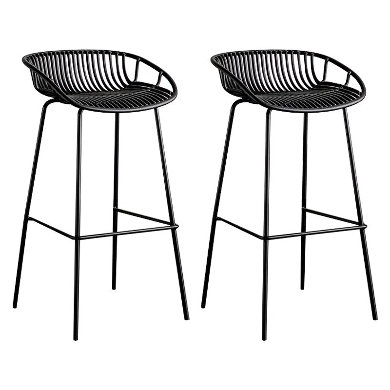 Modern Style Bar Stool Metal Counter Bar Stool with Metal Legs for Home Clearhalo 'Bar Furniture' 'Bar Stools' 'bar_stools' 'furn' 'furn_bar_stools' 'Furniture' 'furniture_bar_stools' 'Kitchen & Dining Furniture' 5002819