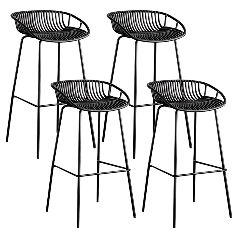 Modern Style Bar Stool Metal Counter Bar Stool with Metal Legs for Home Clearhalo 'Bar Furniture' 'Bar Stools' 'bar_stools' 'furn' 'furn_bar_stools' 'Furniture' 'furniture_bar_stools' 'Kitchen & Dining Furniture' 5002820