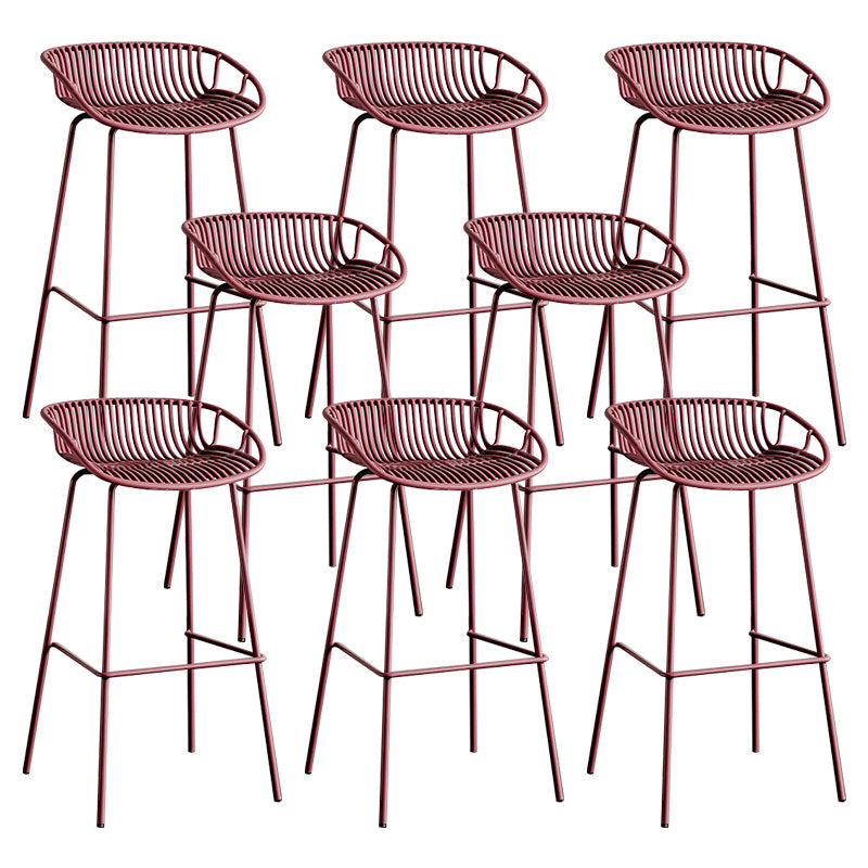 Modern Style Bar Stool Metal Counter Bar Stool with Metal Legs for Home Clearhalo 'Bar Furniture' 'Bar Stools' 'bar_stools' 'furn' 'furn_bar_stools' 'Furniture' 'furniture_bar_stools' 'Kitchen & Dining Furniture' 5002826