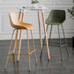 Modern Style Bar-stool Plastic Counter Bar Stool with Metal Legs Clearhalo 'Bar Furniture' 'Bar Stools' 'bar_stools' 'furn' 'furn_bar_stools' 'Furniture' 'furniture_bar_stools' 'Kitchen & Dining Furniture' 5002835
