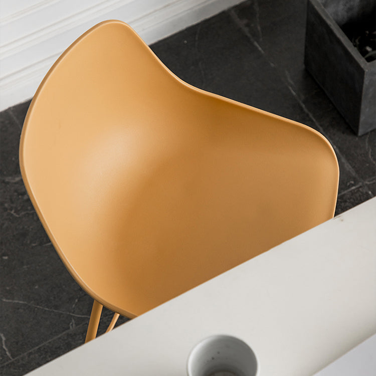 Modern Style Bar-stool Plastic Counter Bar Stool with Metal Legs Clearhalo 'Bar Furniture' 'Bar Stools' 'bar_stools' 'furn' 'furn_bar_stools' 'Furniture' 'furniture_bar_stools' 'Kitchen & Dining Furniture' 5002838