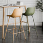 Modern Style Bar-stool Plastic Counter Bar Stool with Metal Legs Clearhalo 'Bar Furniture' 'Bar Stools' 'bar_stools' 'furn' 'furn_bar_stools' 'Furniture' 'furniture_bar_stools' 'Kitchen & Dining Furniture' 5002844