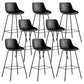Modern Style Bar-stool Plastic Counter Bar Stool with Metal Legs Black 8 Piece Set Clearhalo 'Bar Furniture' 'Bar Stools' 'bar_stools' 'furn' 'furn_bar_stools' 'Furniture' 'furniture_bar_stools' 'Kitchen & Dining Furniture' 5002851