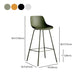 Modern Style Bar-stool Plastic Counter Bar Stool with Metal Legs Clearhalo 'Bar Furniture' 'Bar Stools' 'bar_stools' 'furn' 'furn_bar_stools' 'Furniture' 'furniture_bar_stools' 'Kitchen & Dining Furniture' 5002856