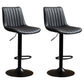 Contemporary Style Bar-stool Adjustable Counter Bar Stool with Metal Legs for Home Black 2 Piece Set Bar Stool(31"H) Clearhalo 'Bar Furniture' 'Bar Stools' 'bar_stools' 'furn' 'furn_bar_stools' 'Furniture' 'furniture_bar_stools' 'Kitchen & Dining Furniture' 5002889