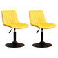 Contemporary Style Bar-stool Adjustable Counter Bar Stool with Metal Legs for Home Yellow 2 Piece Set Short Stool(22"H) Clearhalo 'Bar Furniture' 'Bar Stools' 'bar_stools' 'furn' 'furn_bar_stools' 'Furniture' 'furniture_bar_stools' 'Kitchen & Dining Furniture' 5002897