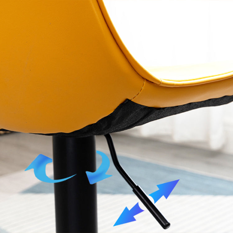 Contemporary Style Bar-stool Adjustable Counter Bar Stool with Metal Legs for Home Clearhalo 'Bar Furniture' 'Bar Stools' 'bar_stools' 'furn' 'furn_bar_stools' 'Furniture' 'furniture_bar_stools' 'Kitchen & Dining Furniture' 5002900